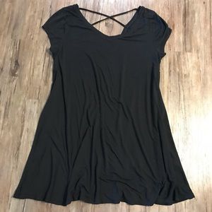 Strappy back back t-shirt dress